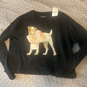 J. Crew Crewcuts NWT Girls Dog T-shirt sz. Medium (8-9 years)